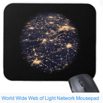 WWW of light network mouse pad. Get one for yourself or as a gift now.